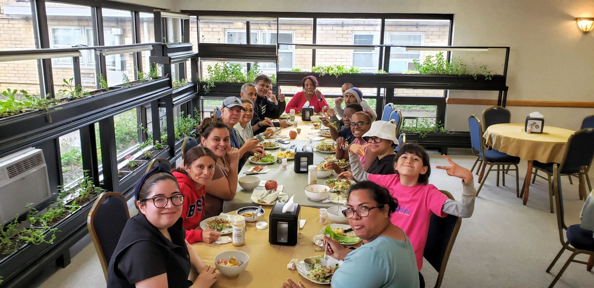 Lifeline participants sharing a restful, joyful moment