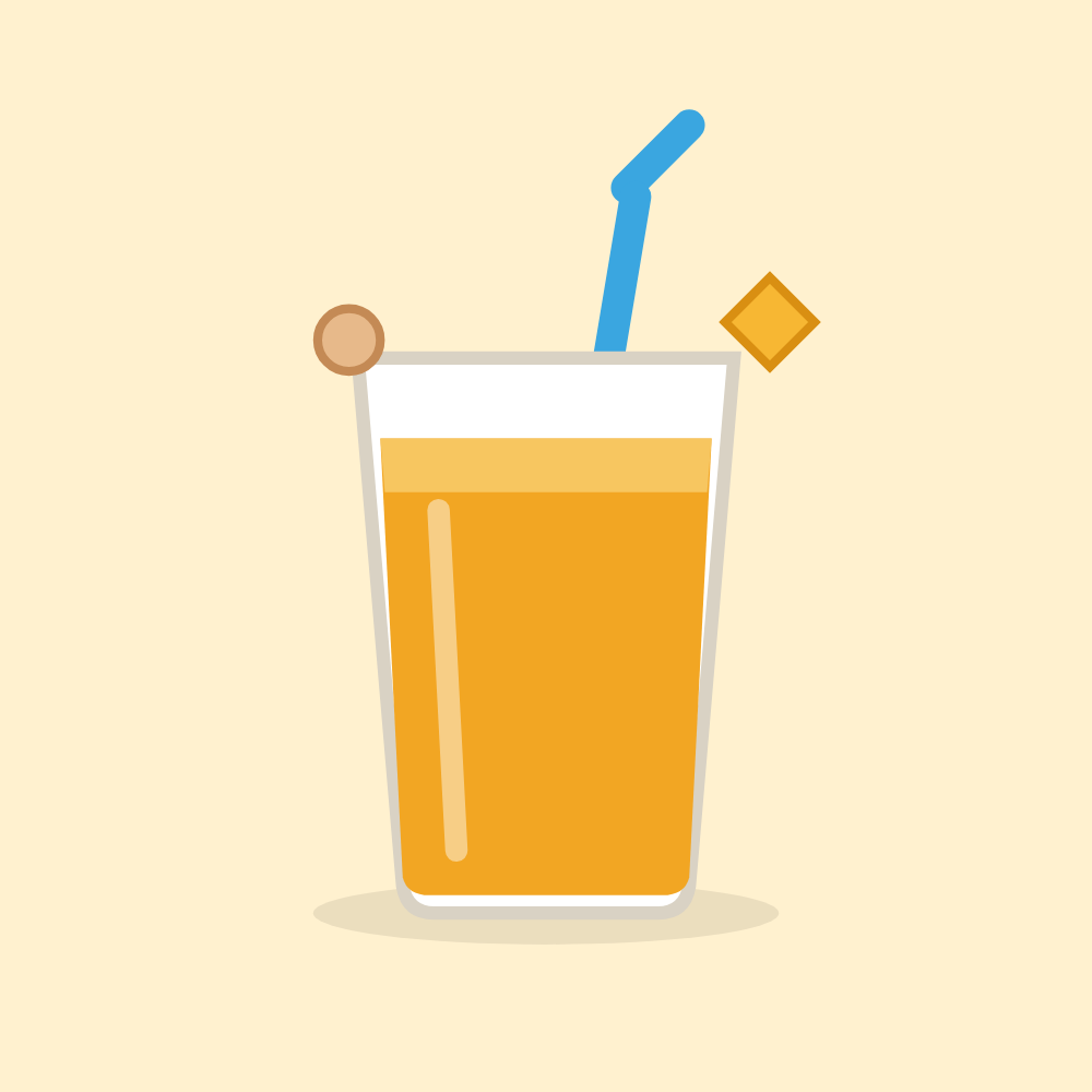 Golden mango turmeric smoothie in a glass