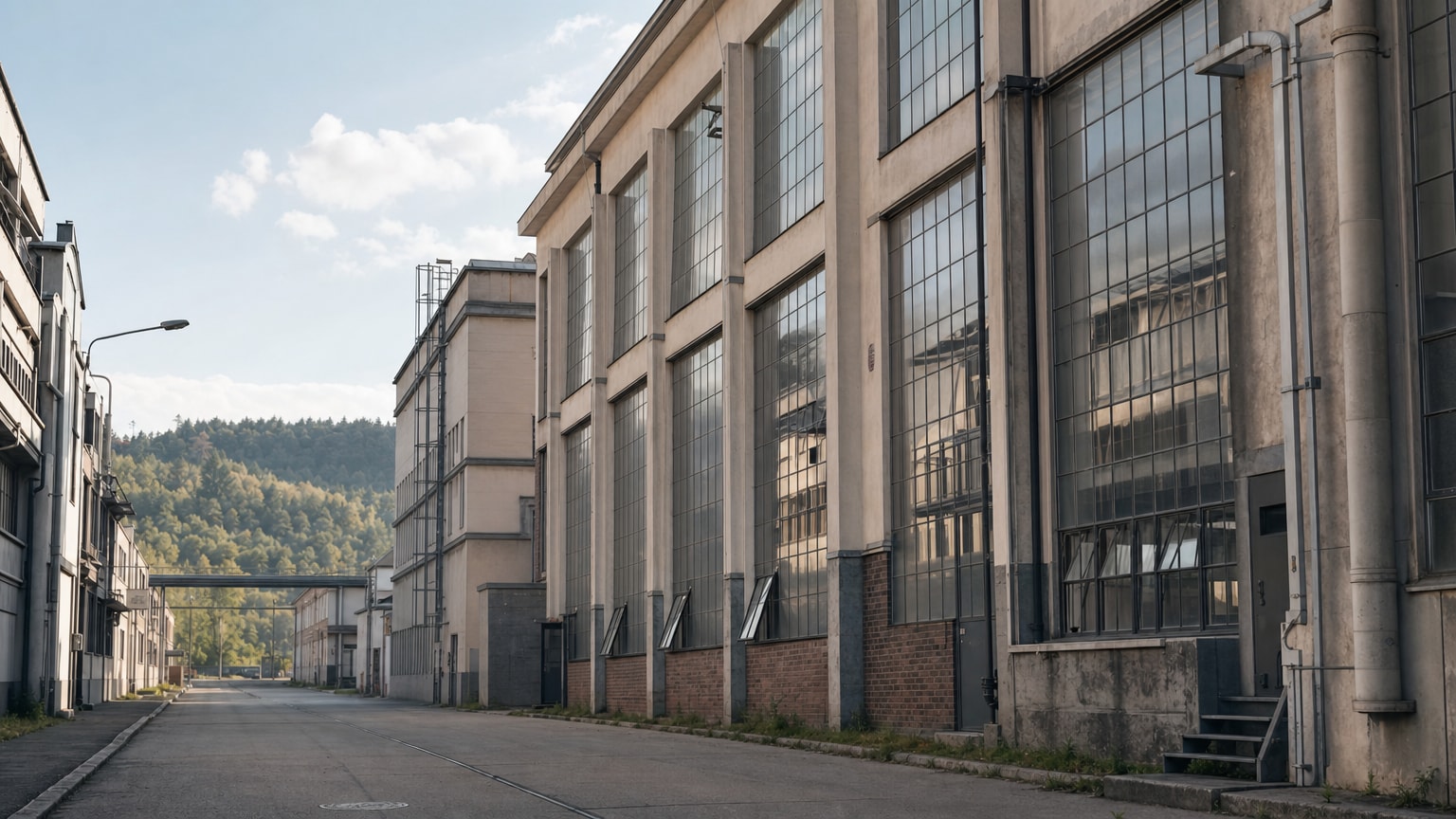 Ein moderner, heller Besprechungsraum mit einem kleinen Team an einem Tisch – eine externe Marketing-Strategin präsentiert auf einem großen Bildschirm eine Digitalstrategie. Sachlich, professionell, österreichisches KMU-Umfeld.