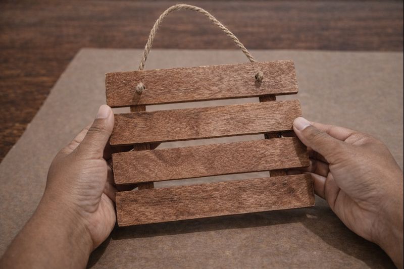 Step 3 for Rustic Crackle Bunny Easter Hanger