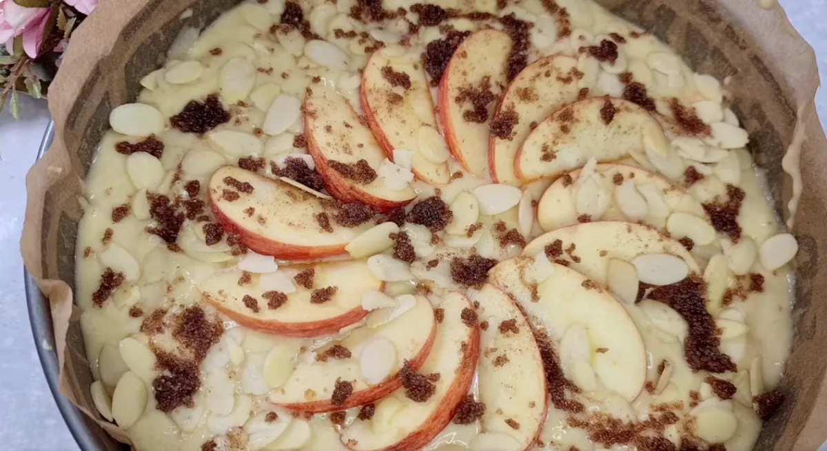 Apple Almond Cake step 16