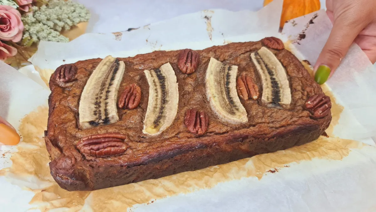 Apple Banana Bread step 13