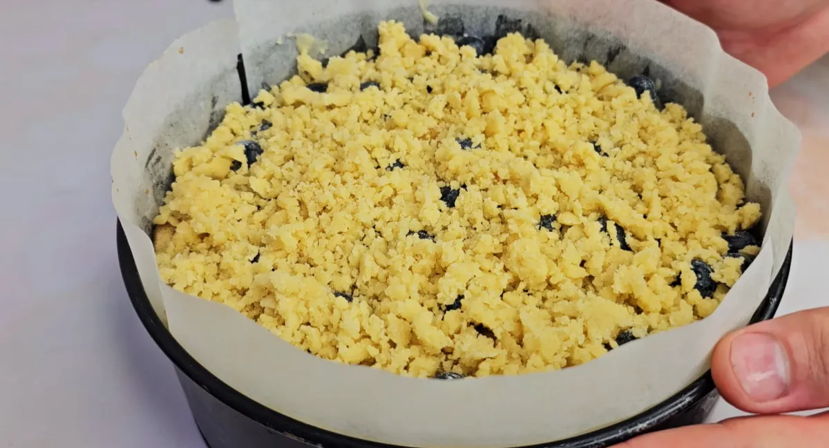 Apple Blueberries Cake step 13