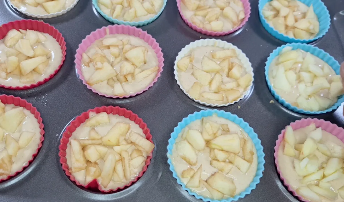 Apple Caramel Muffins step 13