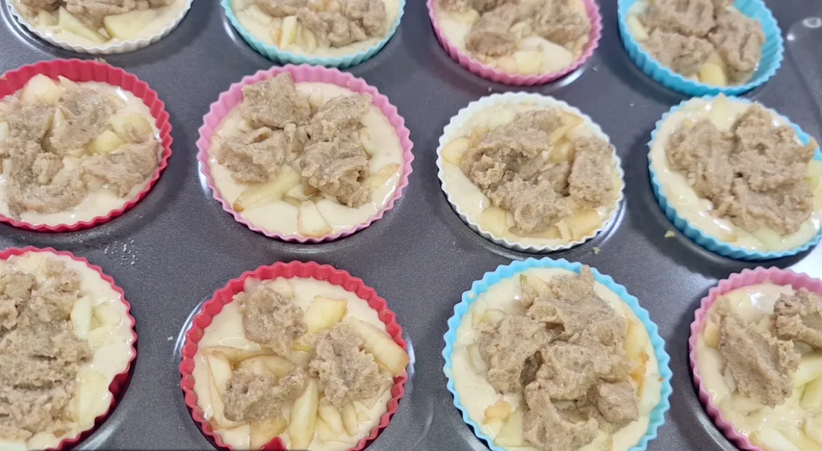 Apple Caramel Muffins step 14