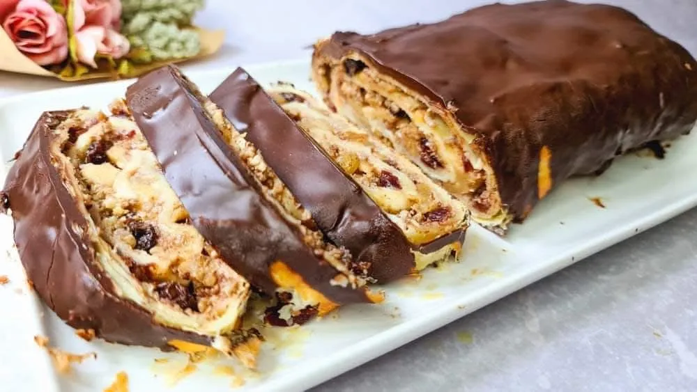 Apple Chocolate Roulade step 24