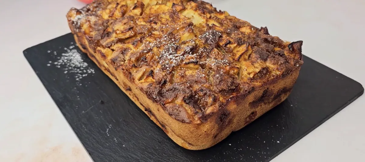 Apple Cinnamon Loaf Cake step 20