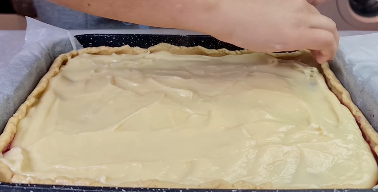 Austrian Vanilla Cherry Tart step 15