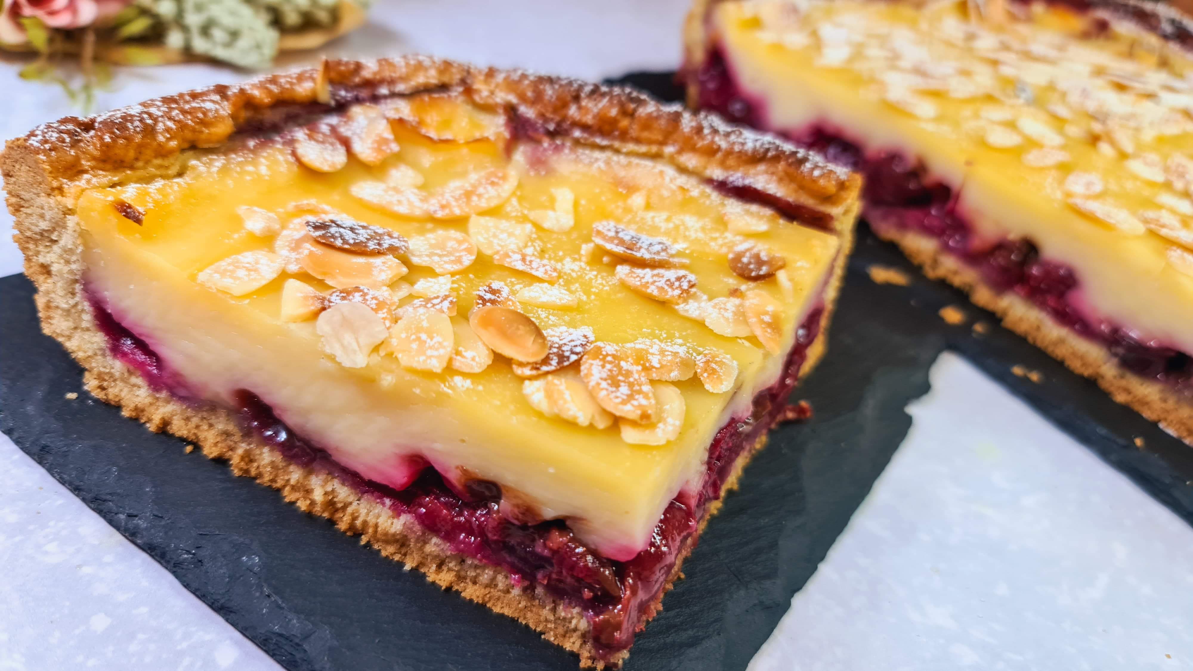 Austrian Vanilla Cherry Tart step 19