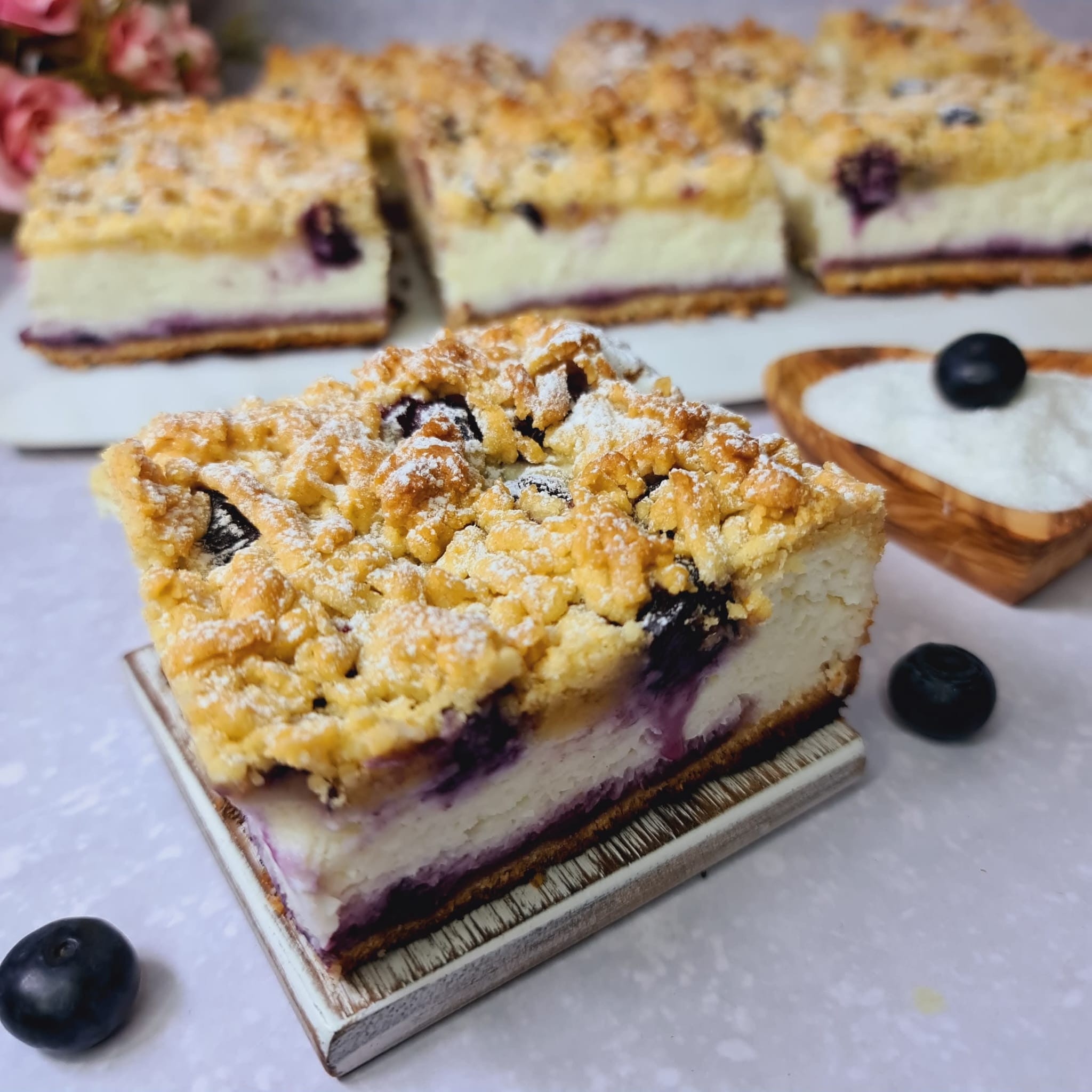 Blueberry Crumble Cake step 20