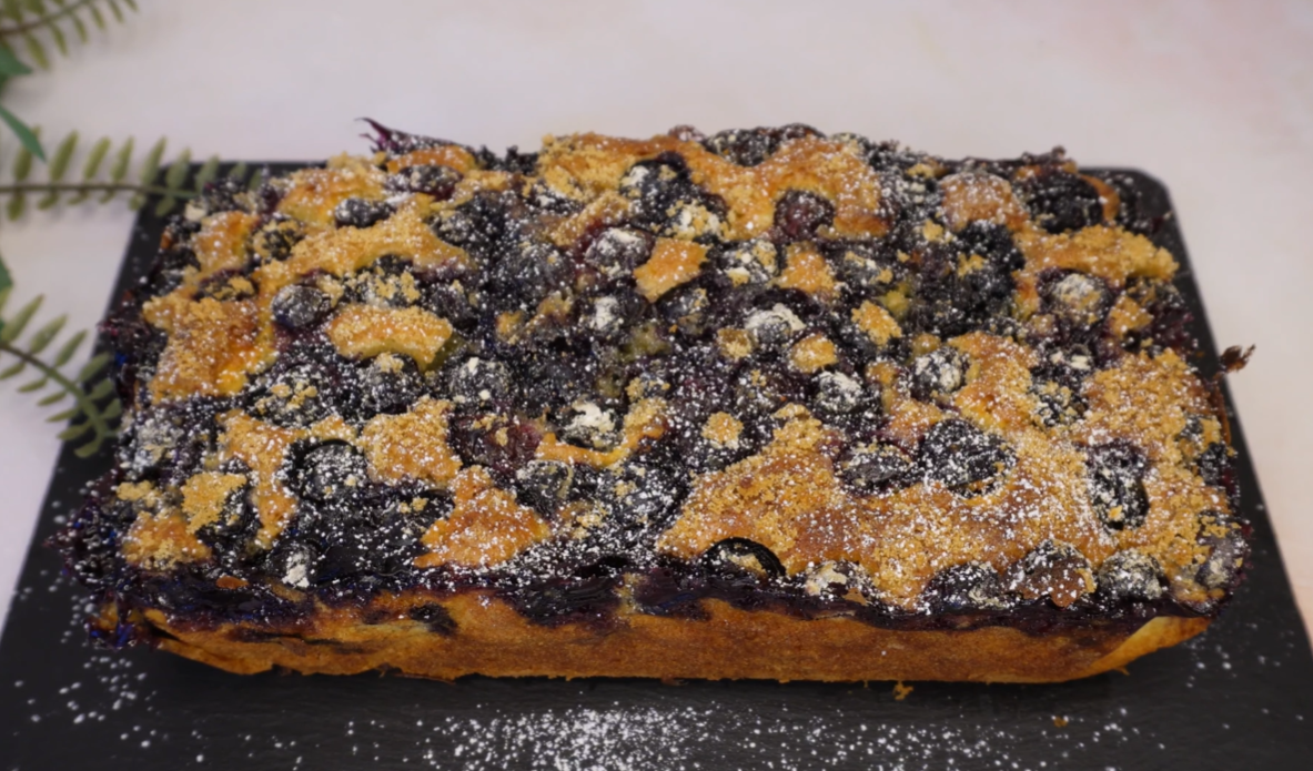 Blueberry Loaf Cake step 12