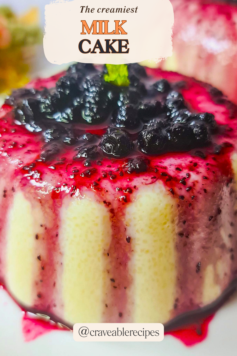 Blueberry Milk Cake Pinterest pin