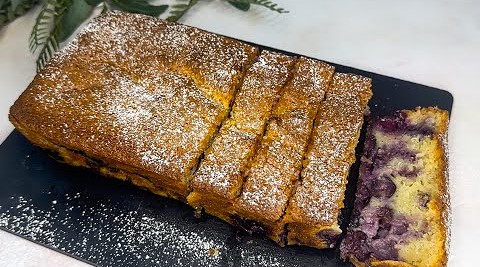 Blueberry Summer Cake step 20
