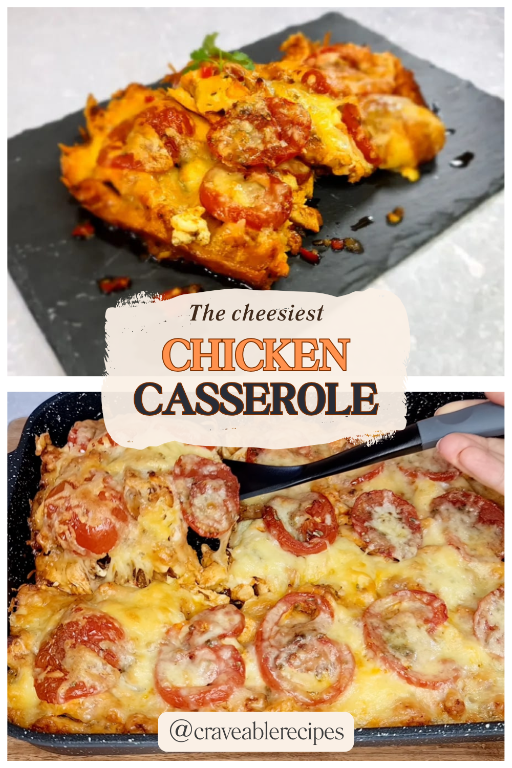 Cheesy Chicken Casserole Pinterest pin