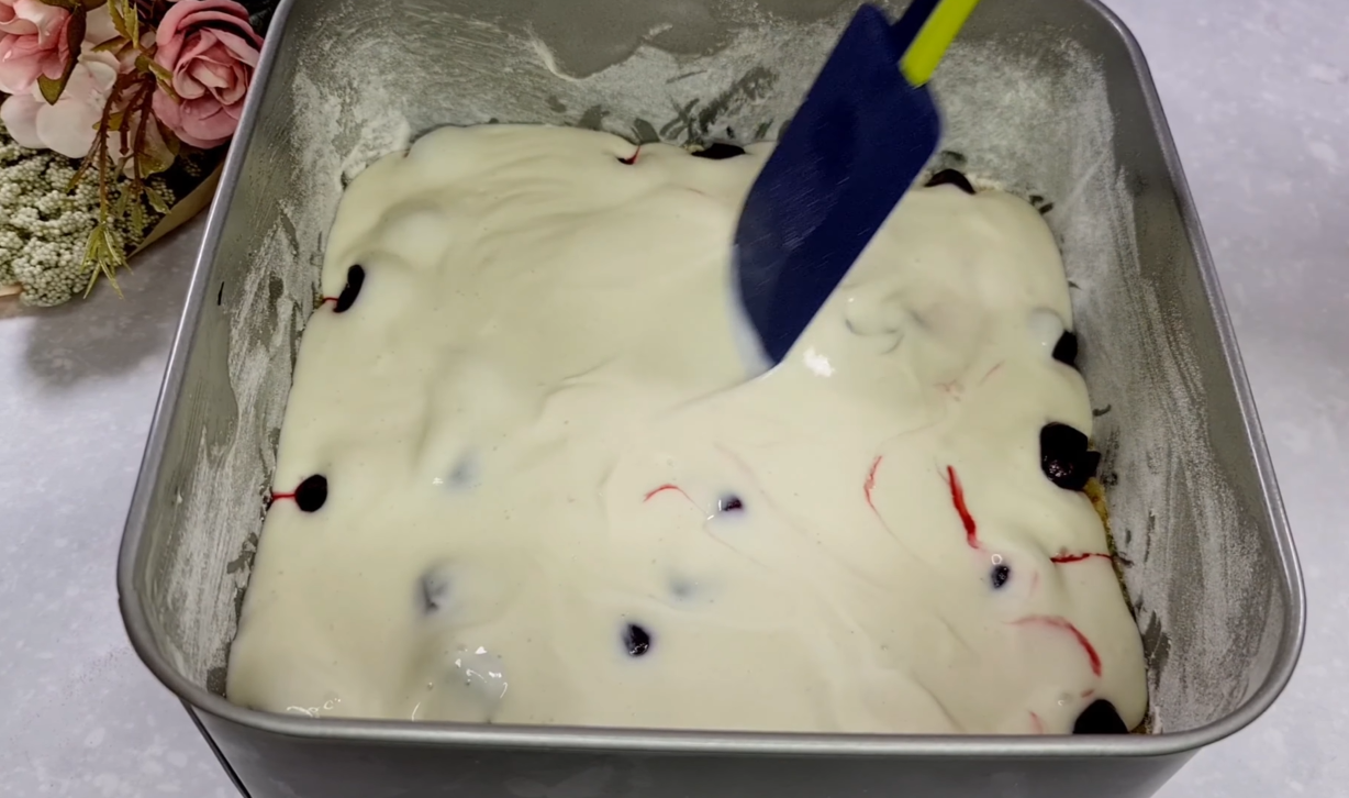 Cherry Yogurt Cake step 18