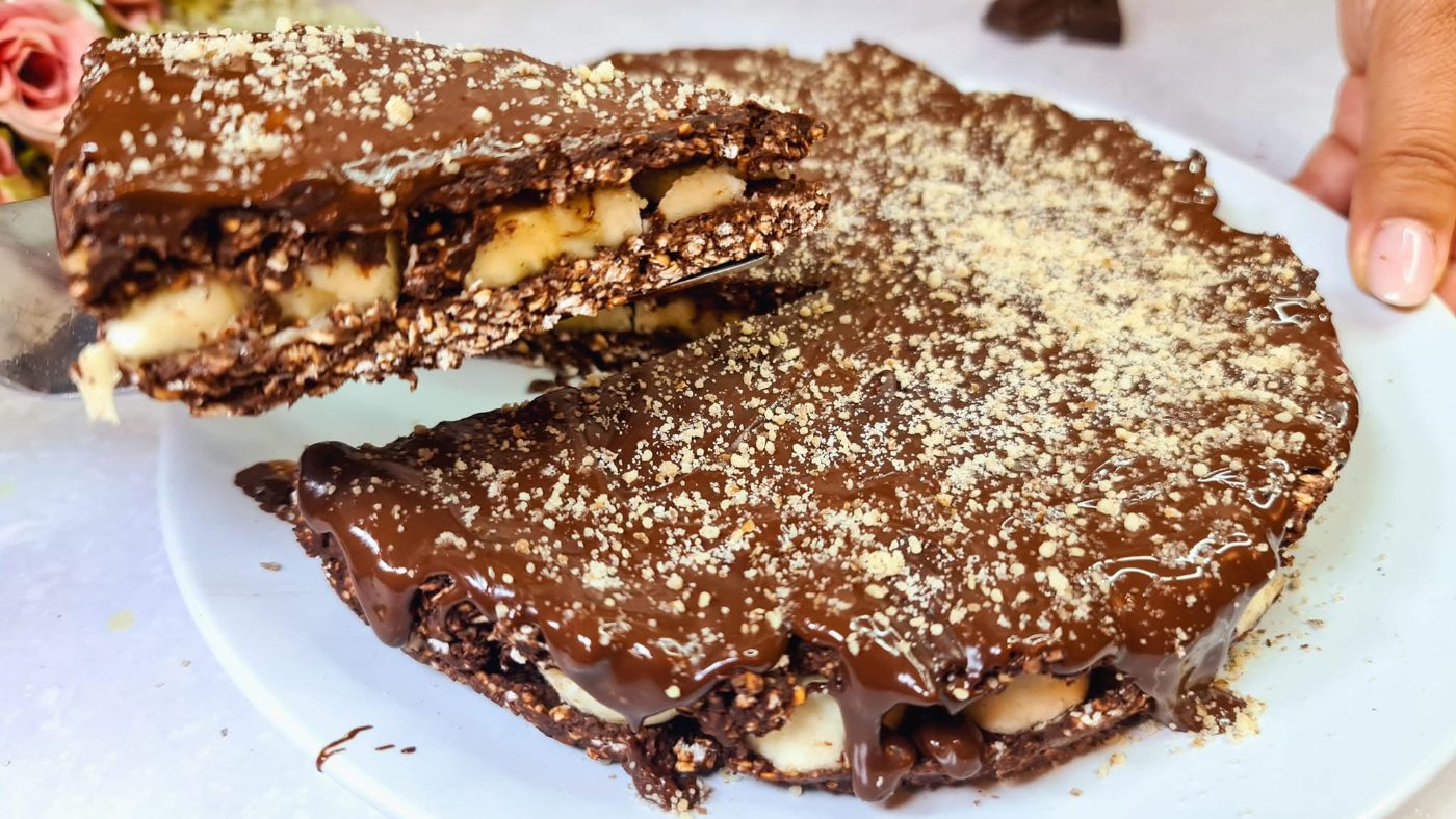 Chocolate Banana Oatmeal Cake