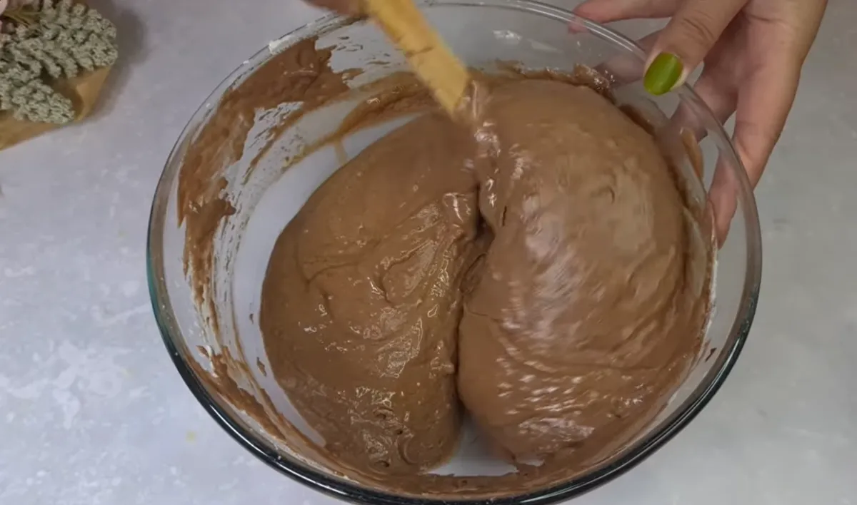 Chocolate Pear Cake step 7