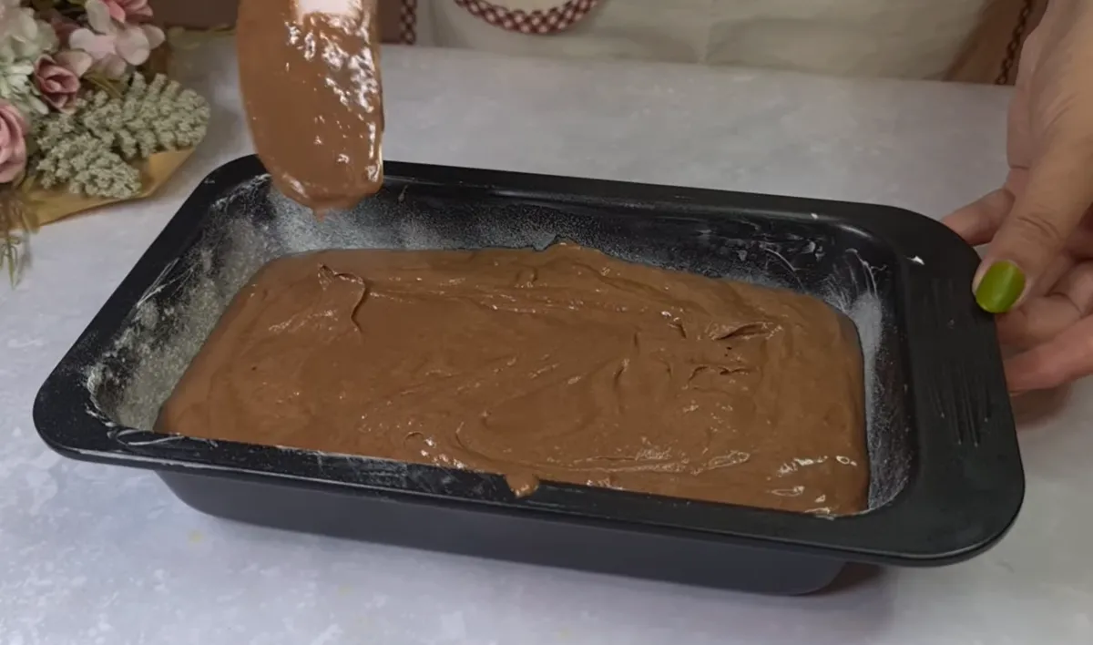 Chocolate Pear Cake step 9