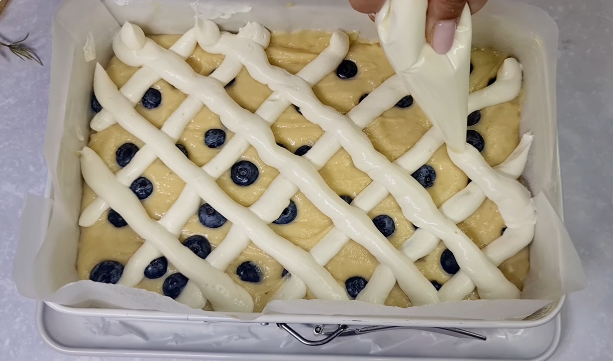 Cottage Cheese Blueberry Cake step 13