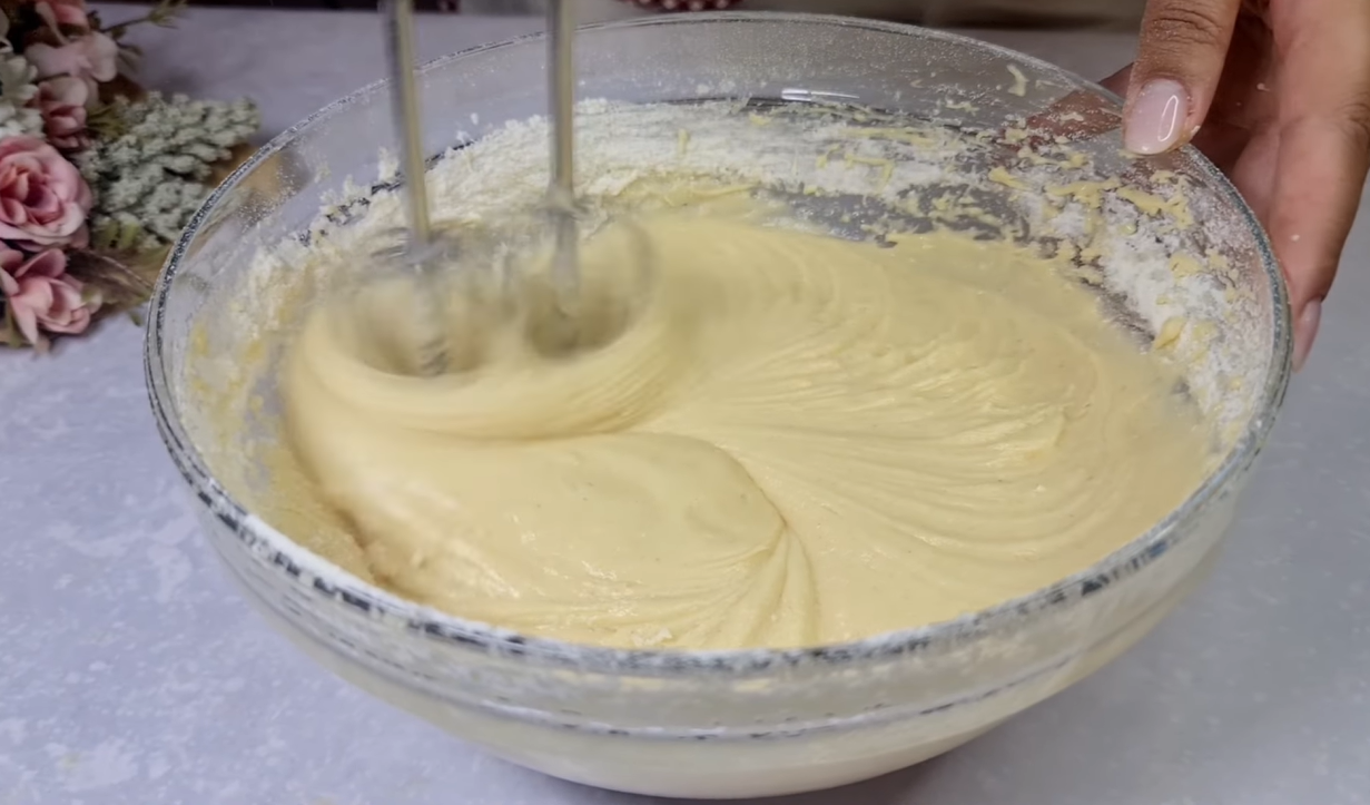 Cottage Cheese Blueberry Cake step 7