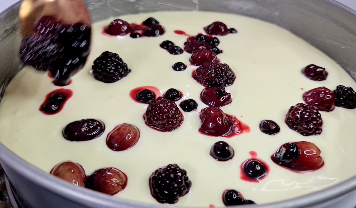 Cottage Cheese Cherry Cake step 15