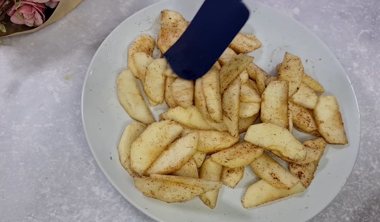 Creamy Apple Yogurt Cake step 15