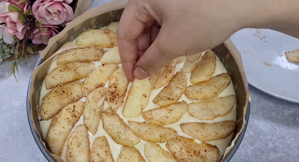 Creamy Apple Yogurt Cake step 19