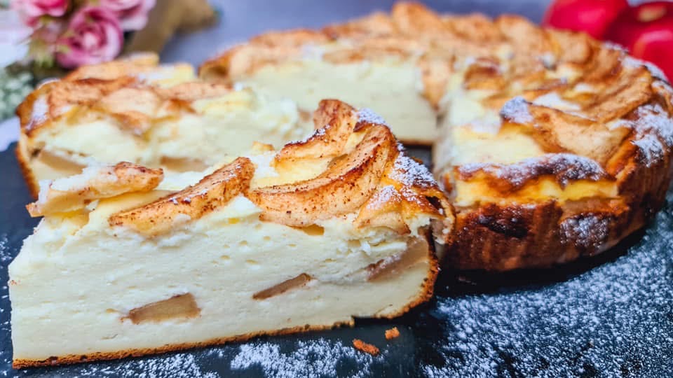 Creamy Apple Yogurt Cake step 23