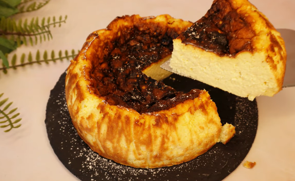 Creamy Burnt Mango Cheesecake step 11
