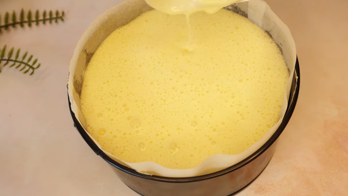 Creamy Burnt Mango Cheesecake step 7