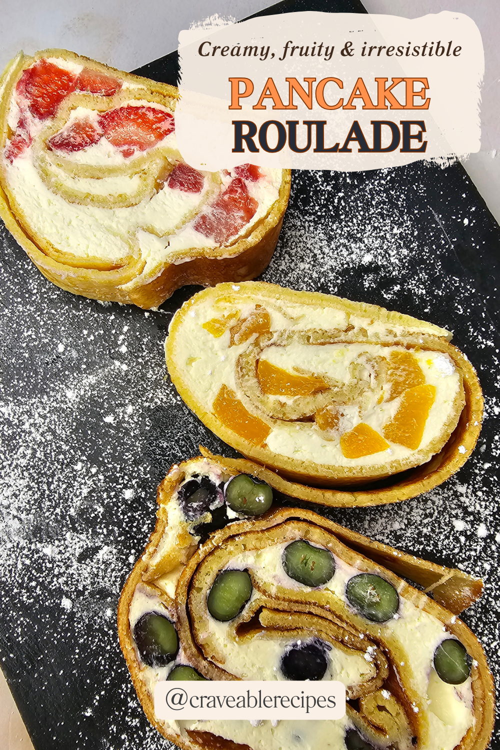 Creamy Pancake Roulade Pinterest pin