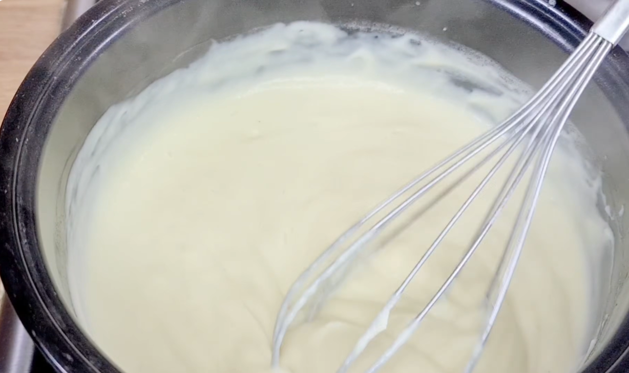 Creamy Vanilla Cherry Cake step 3