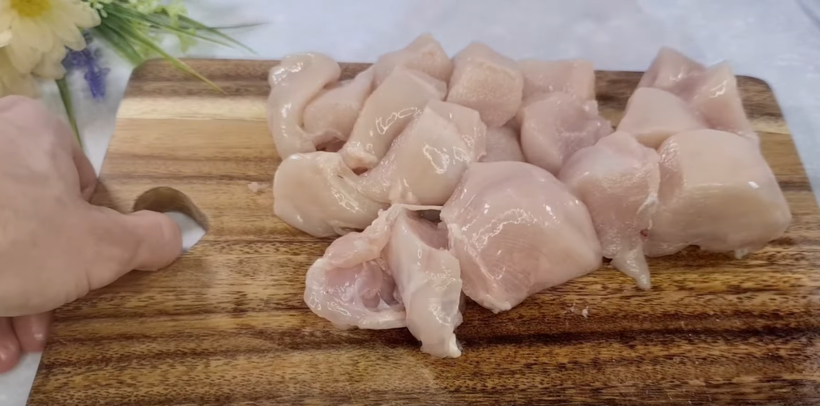 Crispy Chicken Fritters step 1