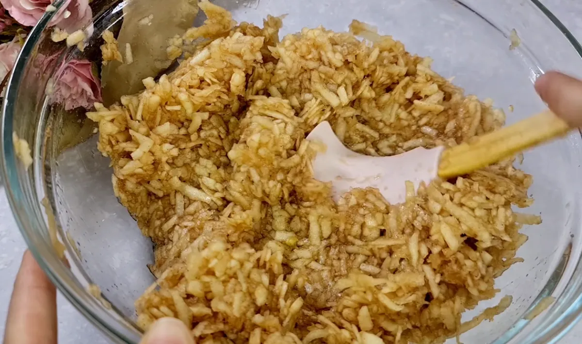 Eggless Apple Cake step 12