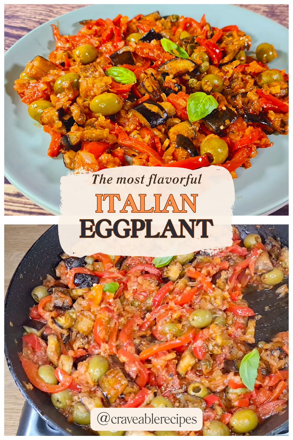 Eggplant Italian Stir Fry Pinterest pin