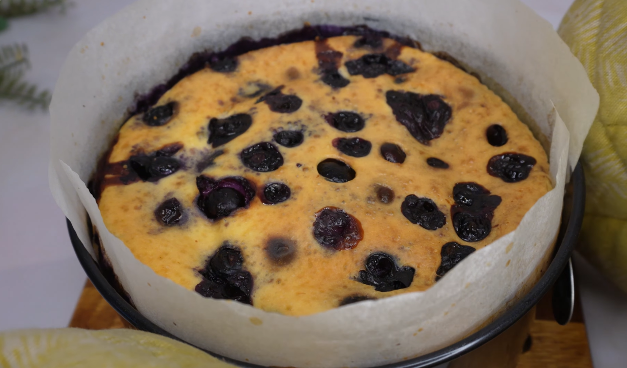 Flourless Blueberry Yogurt Cake step 12