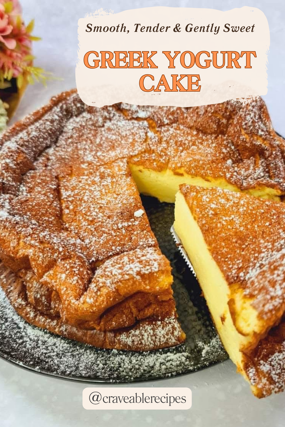 Flourless Yogurt Cake Pinterest pin