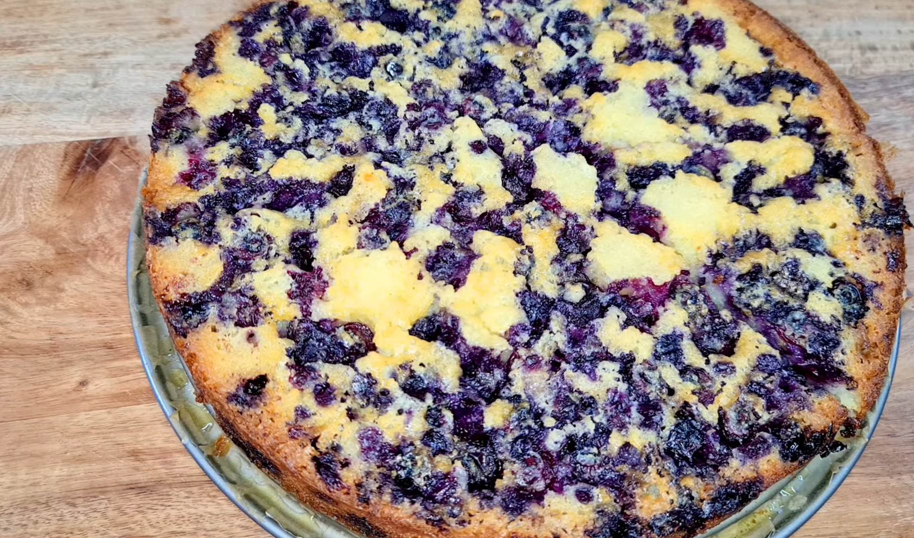 Low-Calorie Blueberry Cake step 12