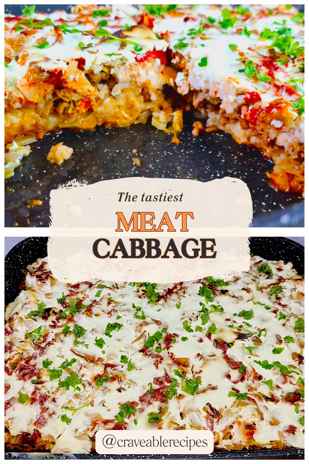 Meat Cabbage Cassrole Pinterest pin
