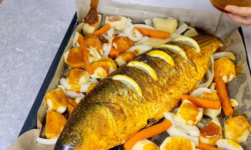Mediterranean Baked Fish With Vegetables step 10