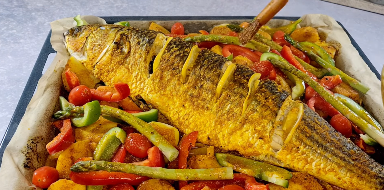 Mediterranean Baked Fish With Vegetables step 14