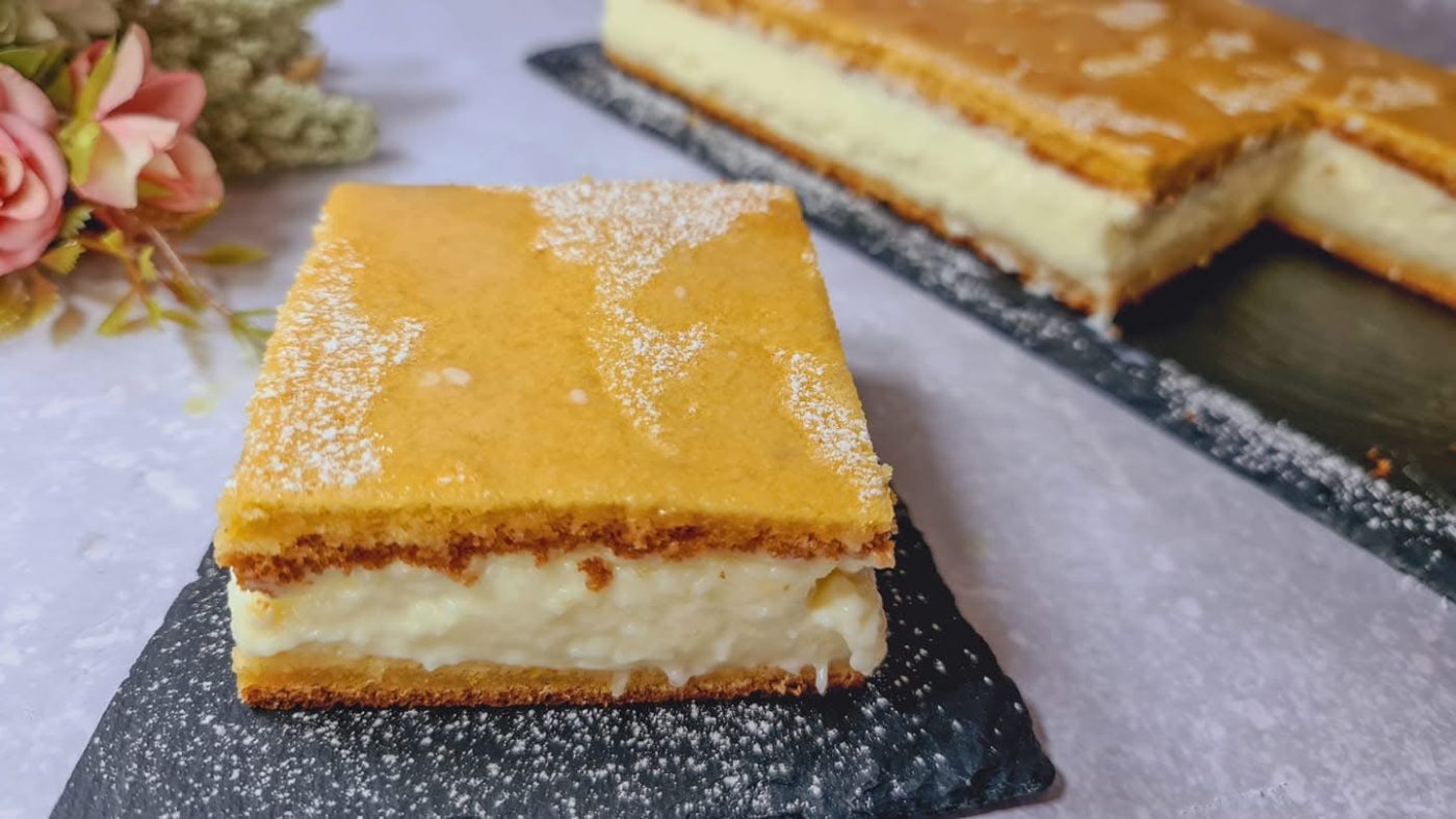 Cream-Filled Milk Sponge Cake