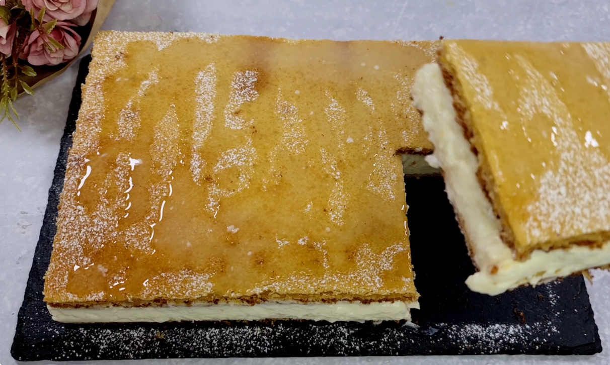 Cream-Filled Milk Sponge Cake step 28