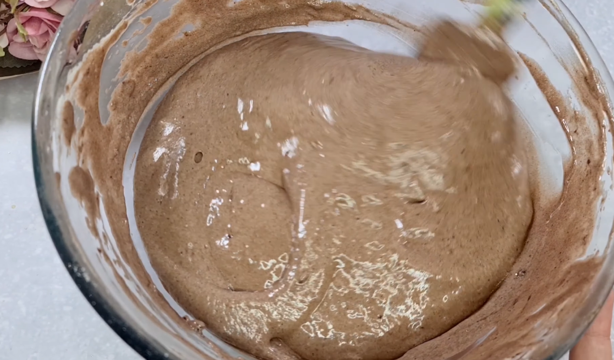 Moist Chocolate Vanilla Cake step 12