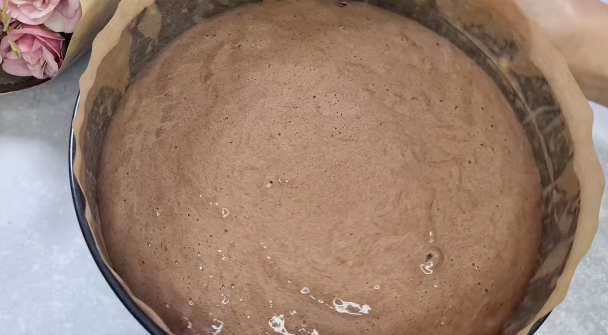 Moist Chocolate Vanilla Cake step 15