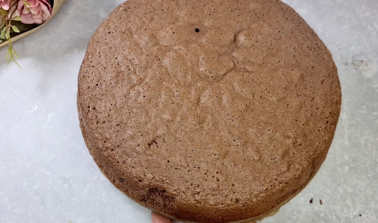 Moist Chocolate Vanilla Cake step 17