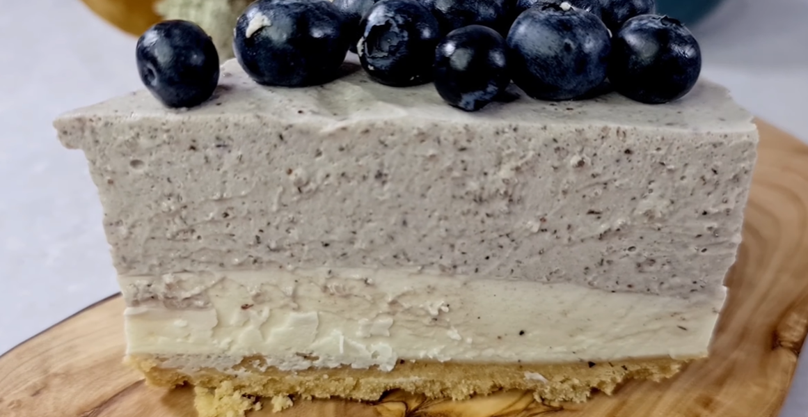 No Bake Blueberry Cheesecake step 19