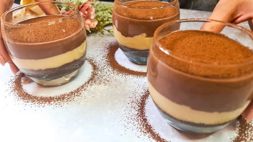 No Bake Chocolate Biscuit Pudding