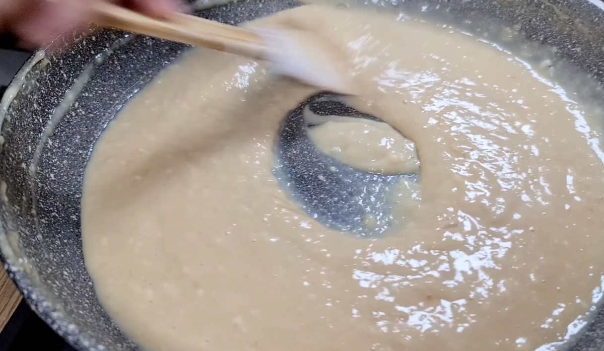 No Bake Chocolate Biscuit Pudding step 6