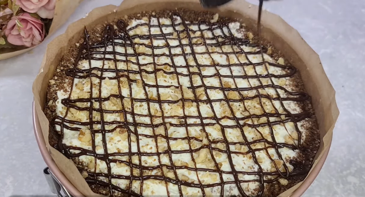 No Bake Chocolate Cheesecake step 17